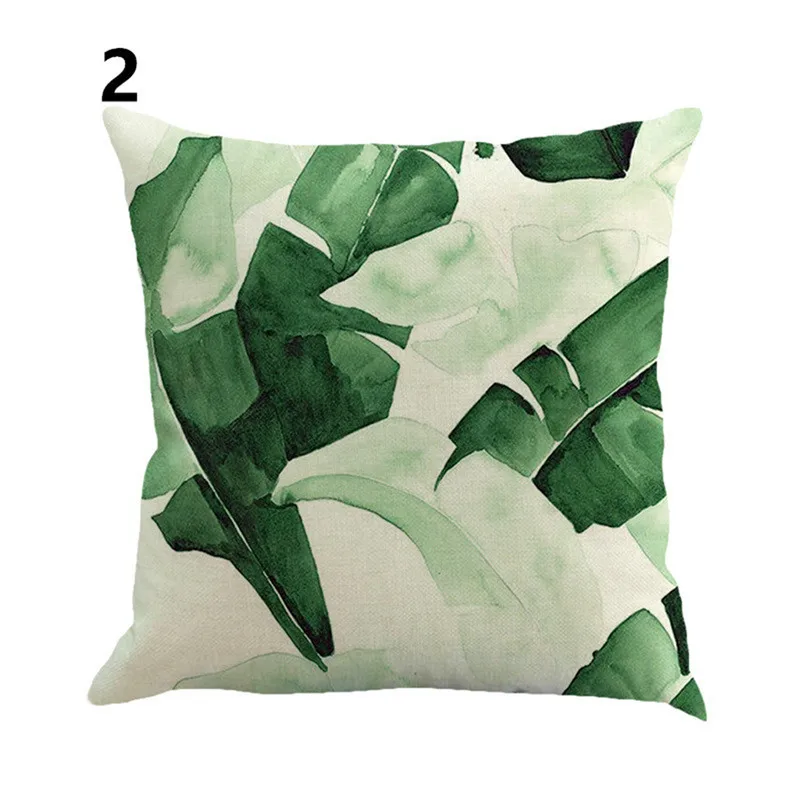 

GY0660 Plants Pattern Cushion Case (No Filling) 1PC Polyester Home Decor Bedroom Decorative Sofa Car Throw Pillows