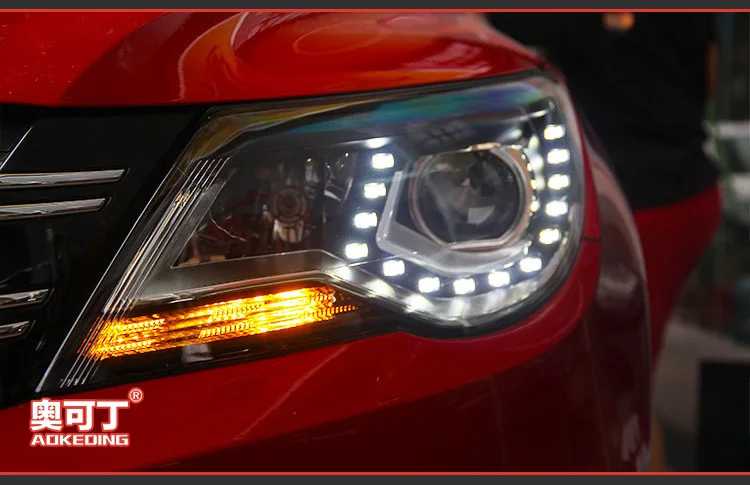 Фара для автомобиля VW Tiguan 2009-2012 Tiguan головной светильник s противотуманный светильник s дневной ходовой светильник DRL H7 светодиодный Биксеноновая лампа автомобильные аксессуары