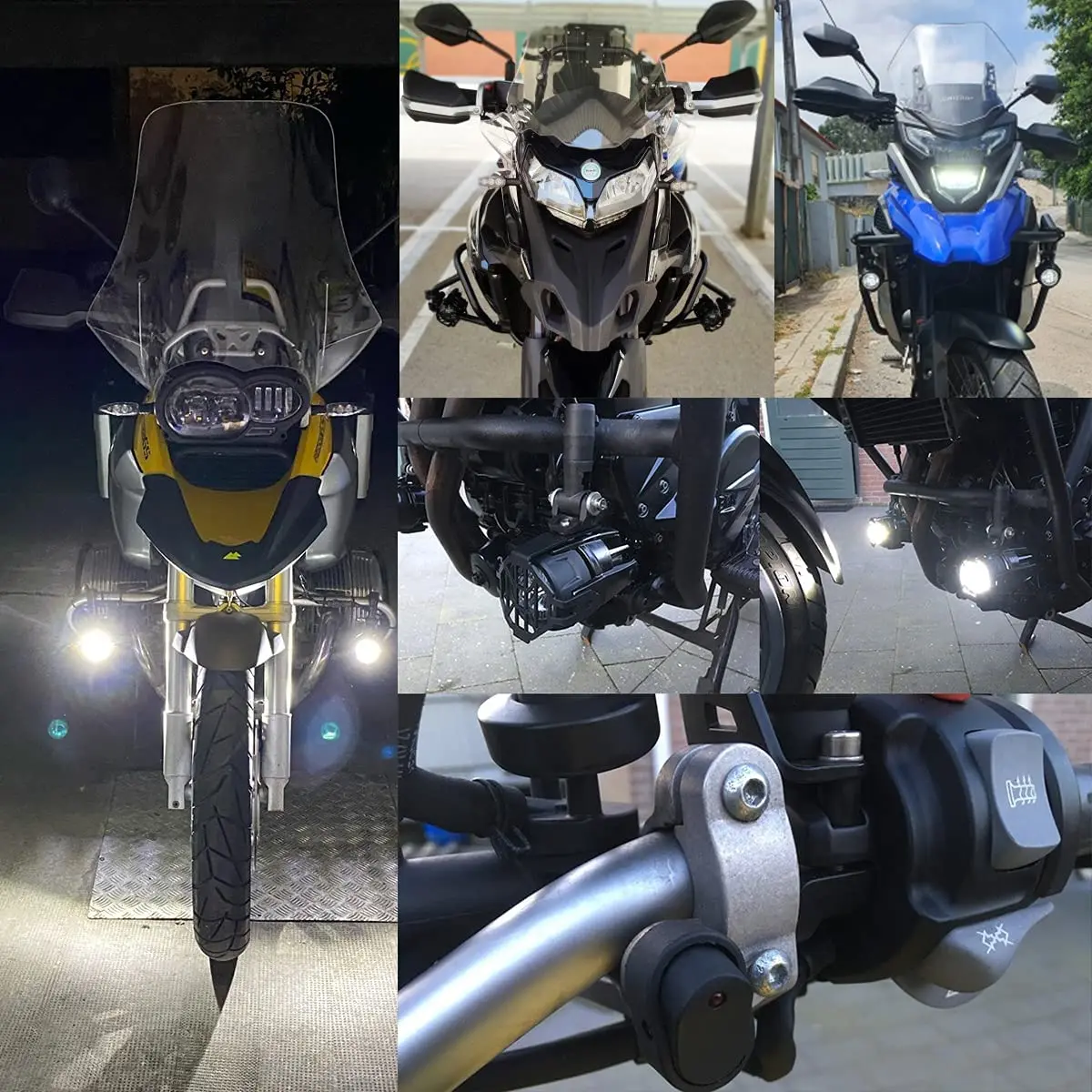 Universal 40W Motorcycle LED Auxiliary Fog Light For R1200GS/ADV/F800GS Driving Headlight |