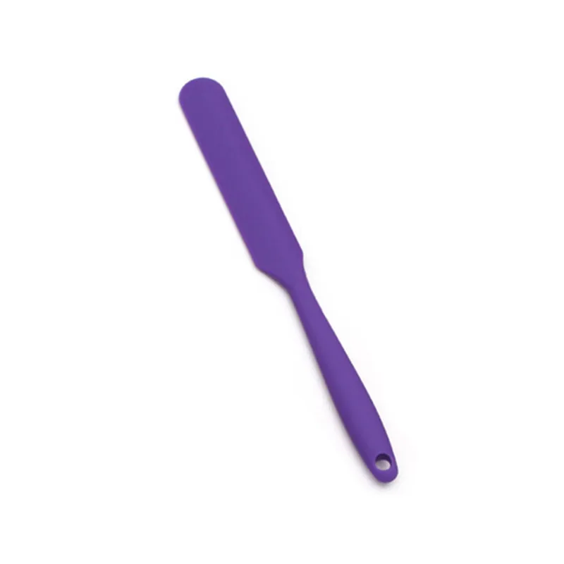 Purple Силиконовый шпатель, термостойкий гибкий антипригарный, тонкий шпатель, лучше всего подходит для банок, блендера и многого другого - Цвет: Purple