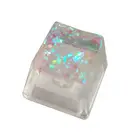 Просвечивающий колпачок для клавиатуры из смолы, OEM R4, RGB, ручная работа, LX9B