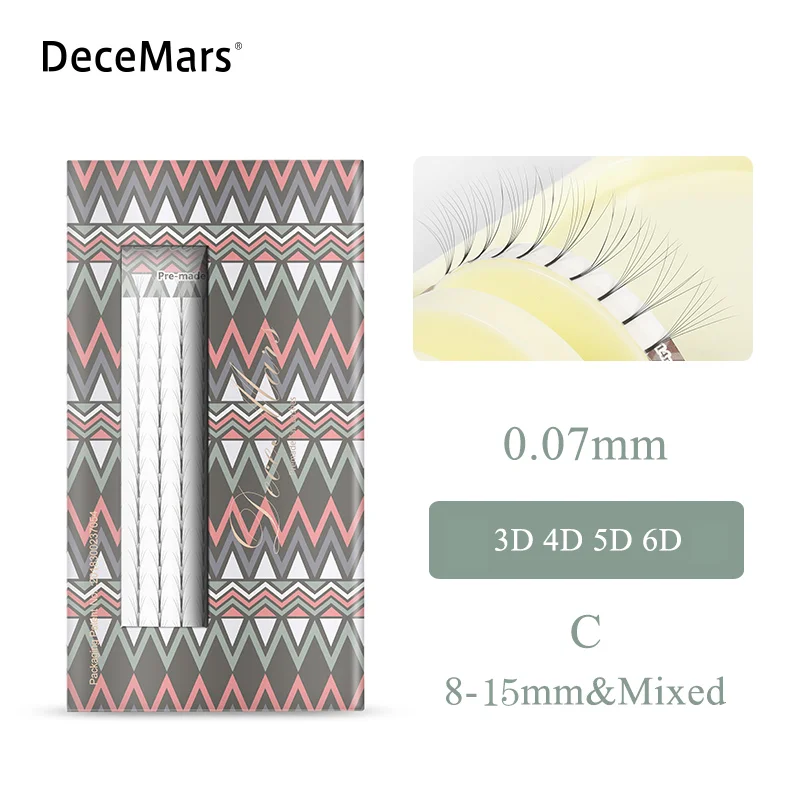 Объемные Накладные ресницы DeceMars 3d/4d/5d/6d 16 линий в коробке | Красота и здоровье