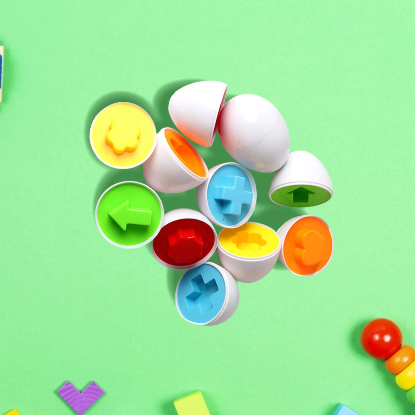 

Twist Egg Toy Shape Cognition Ealy Educational Toy For Kids W50