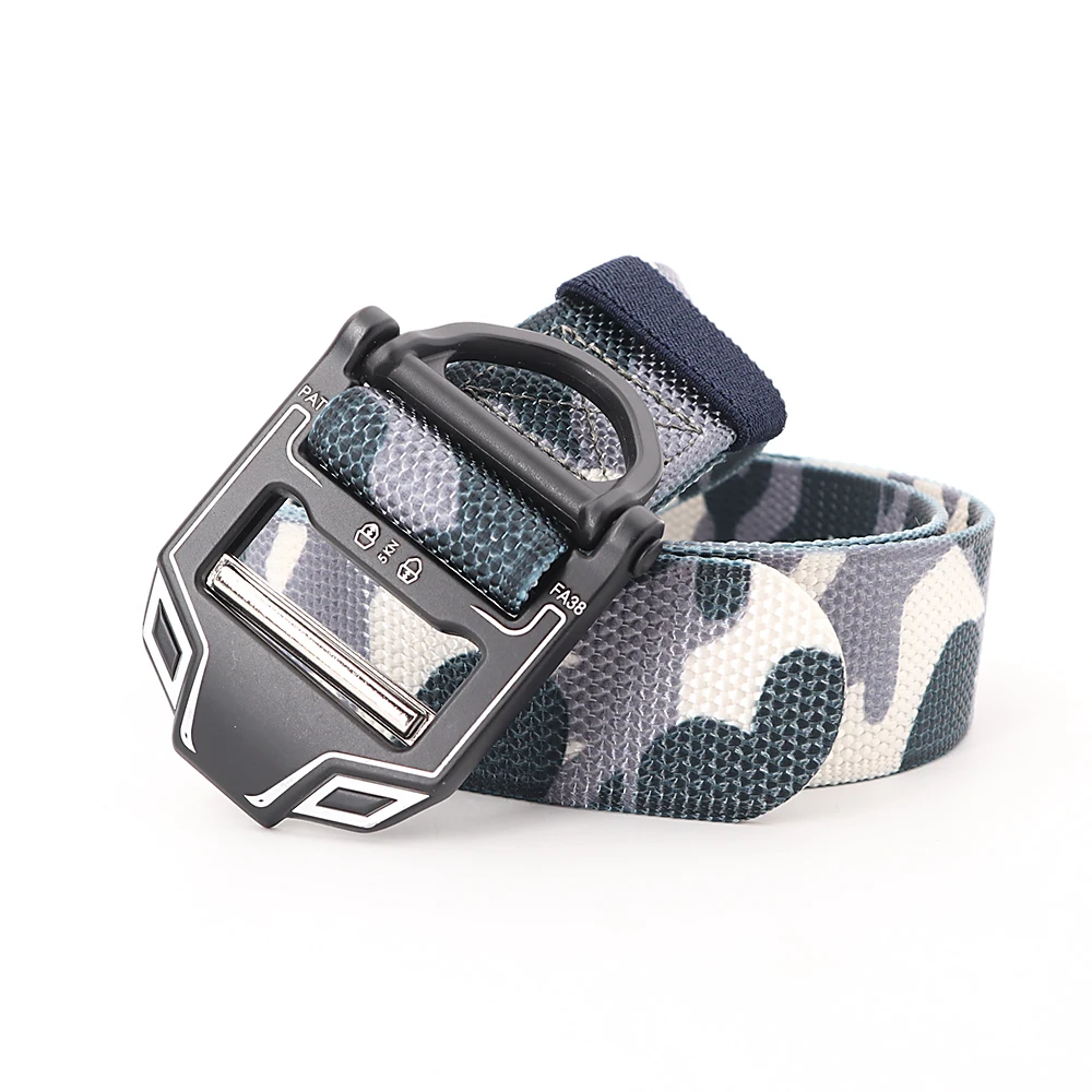 

Outdoor Hunting Metal Pull Loop Tactical Belt Men's Nylon Alloy Buckle Military Combat Training Tactical Casual Belt