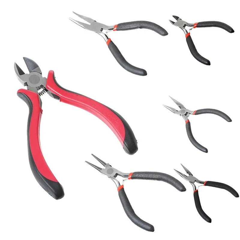 

Stainless Steel Diagonal Cutting Pliers Long Needle Round Nose Pliers Jewellery Craft Beading Pliers Hand Repair Tool 1Pcs