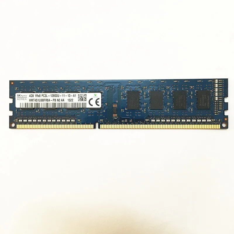 Sk Hynix ddr3 ОЗУ s 4 Гб 1Rx8 PC3L-12800U-11 DDR3 1600 МГц память 240pin для настольного компьютера |