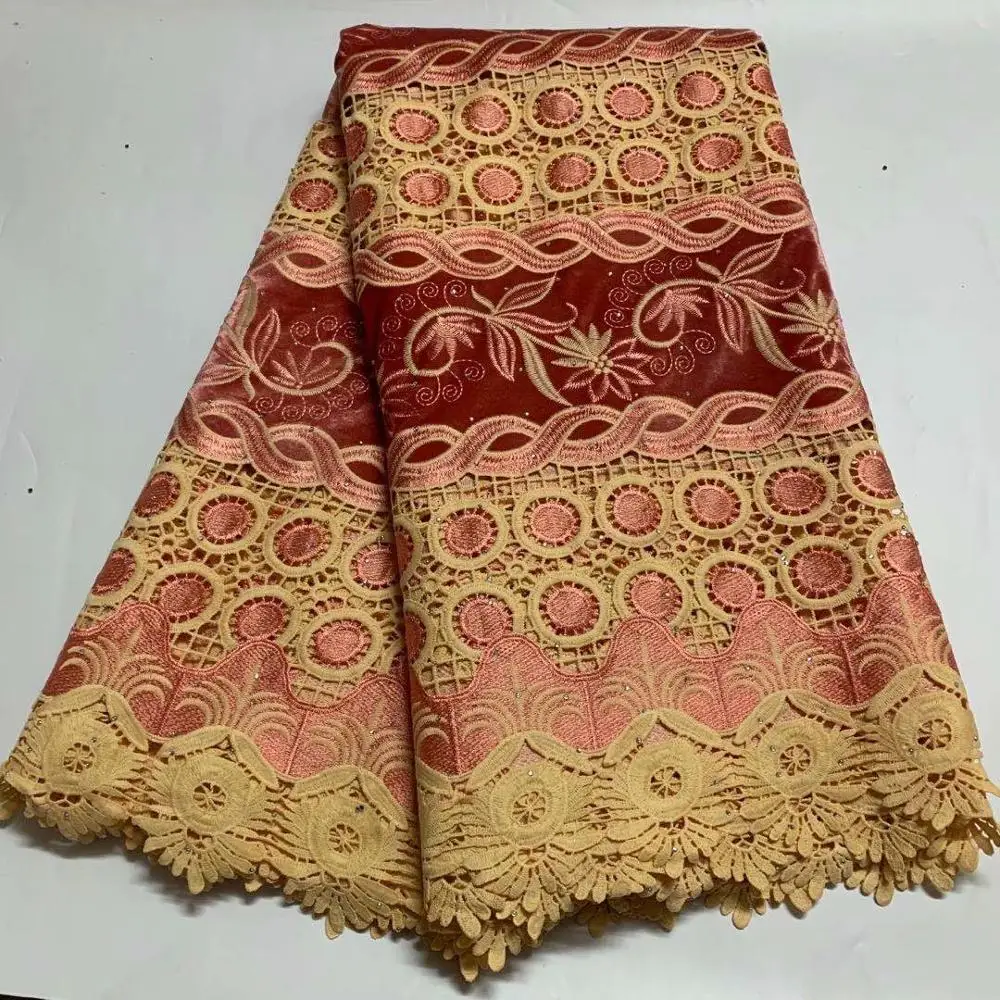 Африканская кружевная ткань 2020 Высококачественная вышивка из гипюра аксессуары
