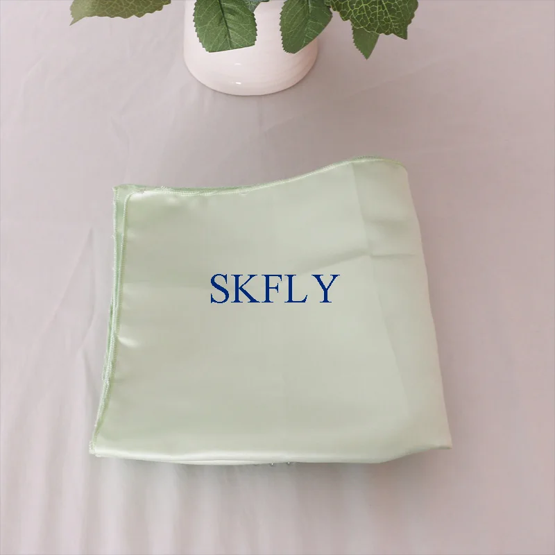 light green NP002B Горячая готовая к отправке хорошее качество на заказ много цветов свадьбы 45 см* 45 см Румяна Розовый толстый атласный стол салфетка - Цвет: light green