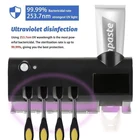 Ультрафиолетовый держатель для зубных щеток с УФ светильник, автоматический стерилизатор зубной пасты, диспенсер для зубной пасты на солнечной энергии для ванной комнаты