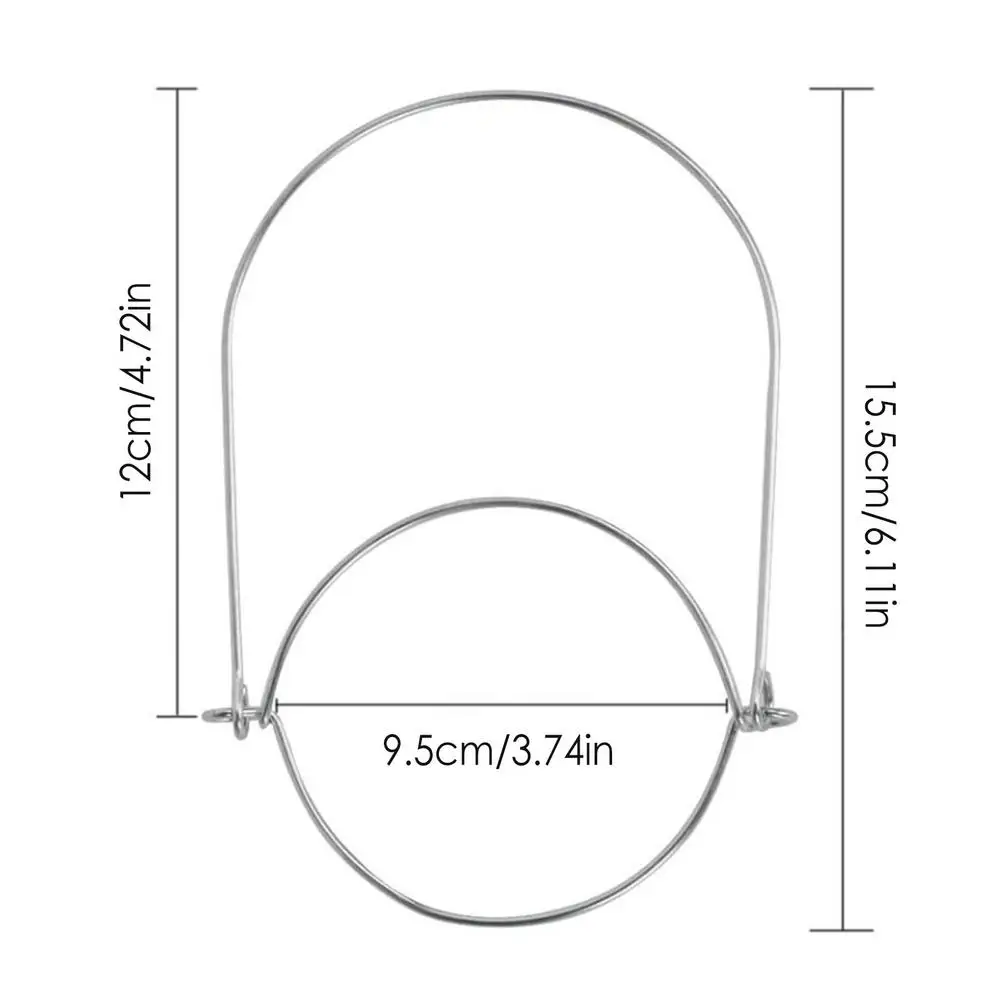 

12 PCS Mason Jar Hanger Stainless Steel Mason Jar Hangers For Hanging Mason Jar Quart Jar Handle For Regular Mouth Wire Handle