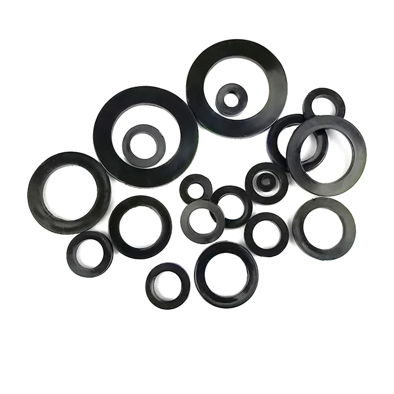 Черное резиновое изоляционное уплотнительное кольцо резиновая плоская