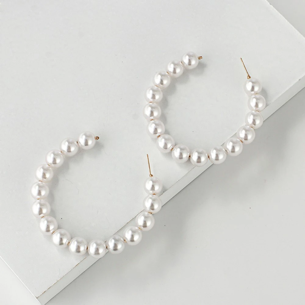 

Tassel Acrylic Earrings Set For Women Big Geometric Round Heart Pearl Rhinestones Earrings boucle doreille femme 2019