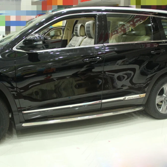 

Car styling stainless steel body side cover trim car body trim 4pcs for Toyota Highlander 2015 2016 2017 2018