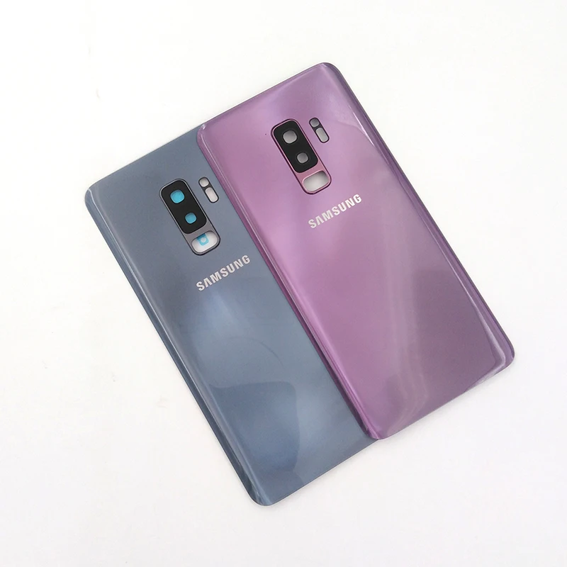 Стеклянная задняя крышка батарейного отсека для Samsung S9 корпуса панель запасные