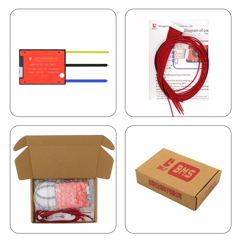 Daly BMS 10S 36v 15A 20A 30A 40A 50A 60A функция датчика температуры с литиевым аккумулятором |