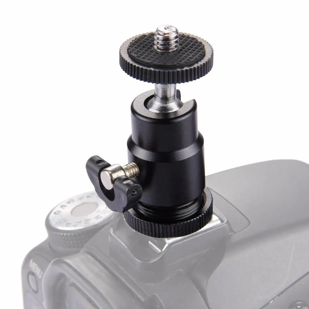 BEESCLOVER Mini Ball Head Mount Hot Shoe Tripod Screw with Lock ball head 360 Degree Swivel Konsait r60 | Электроника