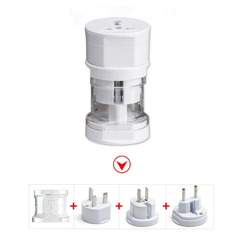Only Conversion plug 220 В, 3 Вт, светодиодный светильник с розеткой, ЕС, Великобритания, вилка, светодиодный светильник, 5 В, USB, светодиодный светильник с зажимом, лампада, Светодиодный точечный светильник, настольная лампа, домашний декор, светильник - Emitting Color: Only Conversion plug