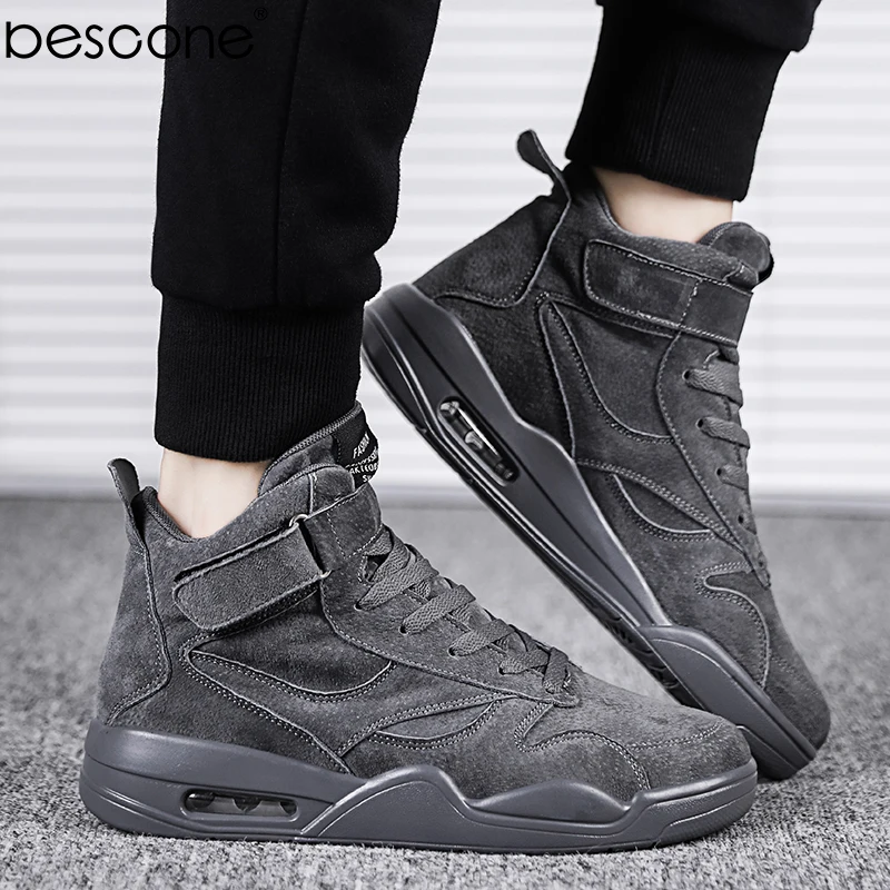 BESCONE/мужские высокие модные кроссовки Повседневная баскетбольная спортивная