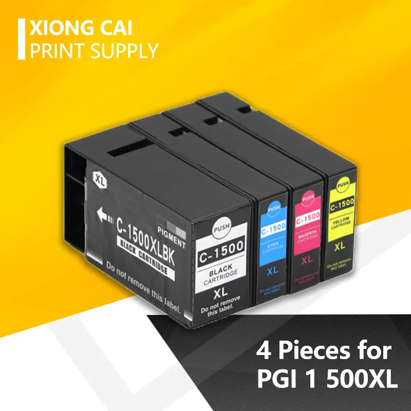 XiongCai совместимые чернильные картриджи для Canon PGI 1500 1500XL MAXIFY MB2050 MB2350 принтеры