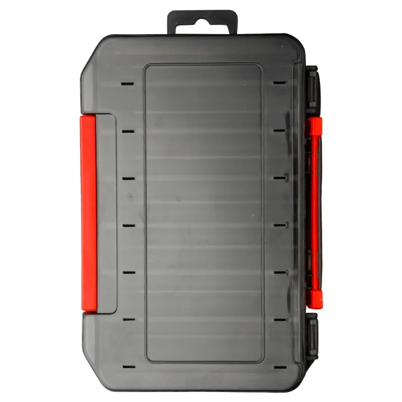 

Fishing Tackle Box 12/14 Compartments Fishing Lure Hook Boxes Storage Double Sided High Strength Fishing Accessries