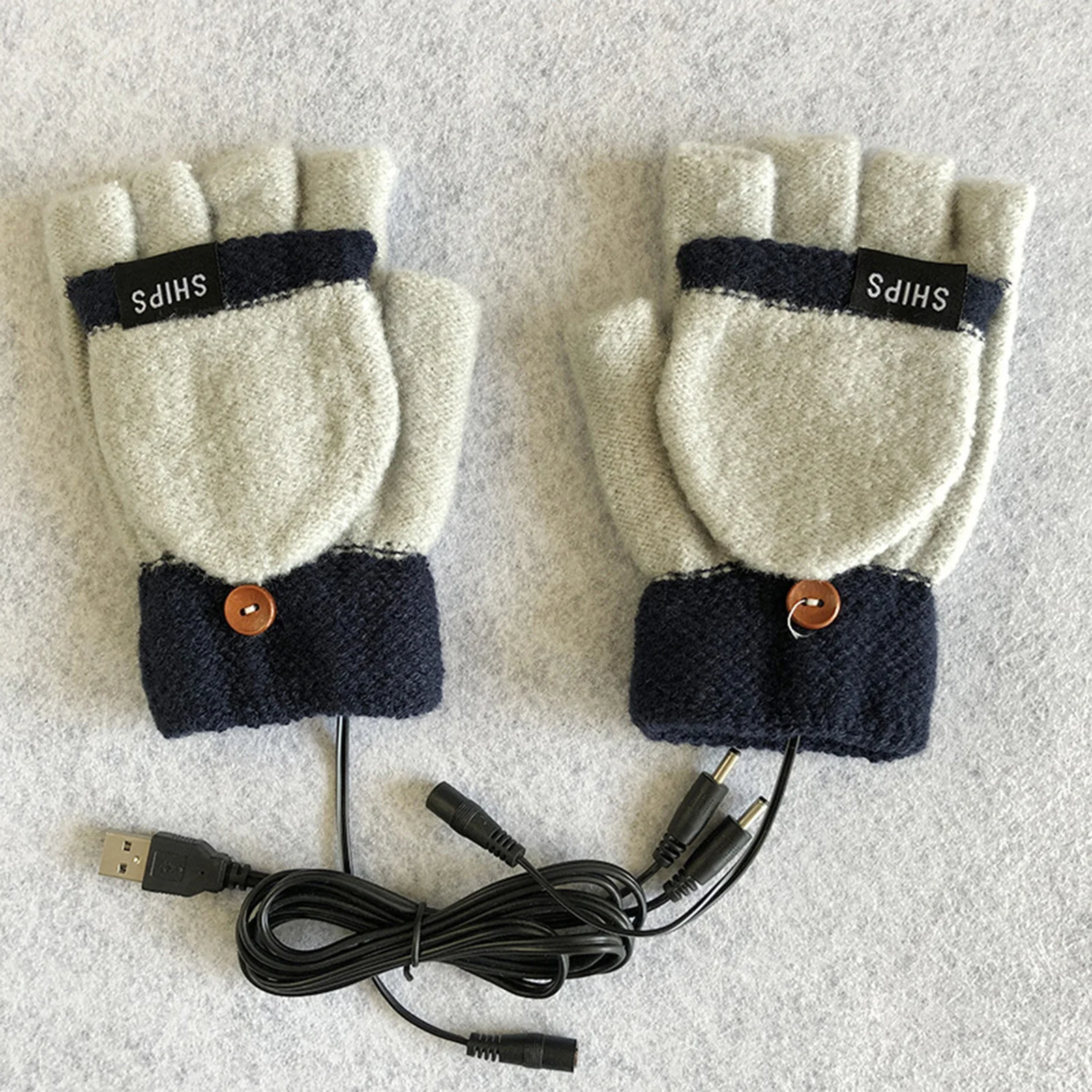 

5V USB Heated Gloves Winter Heated Gloves Knitted Heating Gloves Knitting Battery Powered Sports Outdoor Hunting