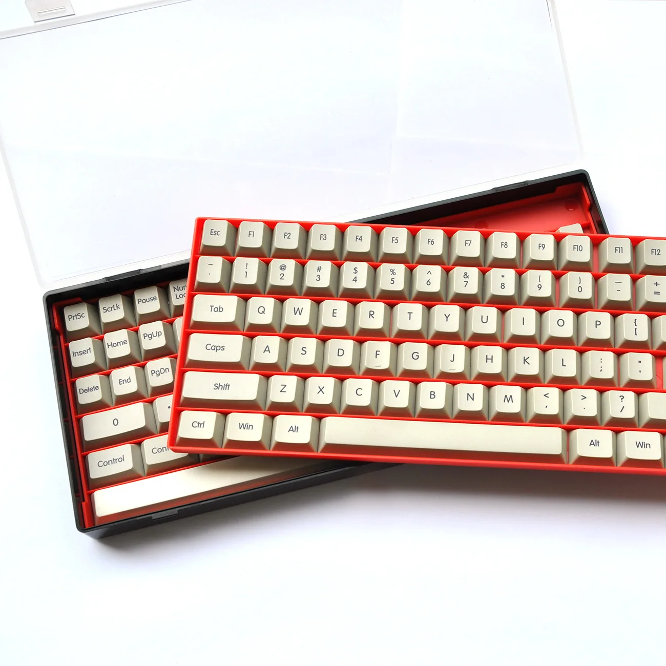 

New Shell for Keycap Box ABS JDA Key Caps Storage Box Large Full Set Mechanical Keycaps Plastic Case Acrylic Transparent Cover