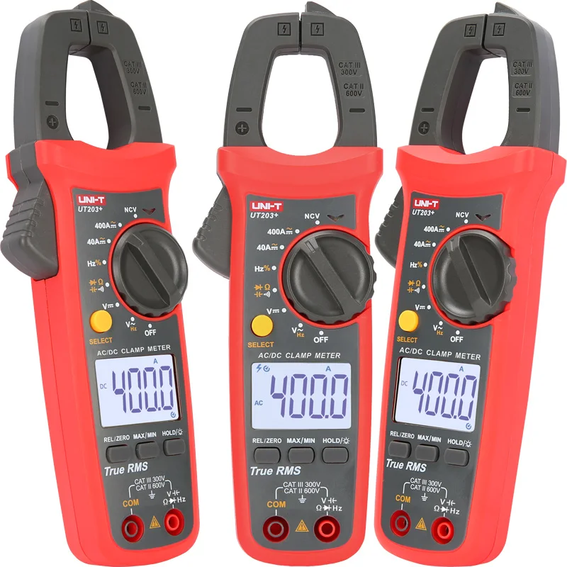 Цифровой мультиметр зажим UNI T UT201 +/UT202 +/UT203 +/UT204 + 400 600A Автоматический диапазон true