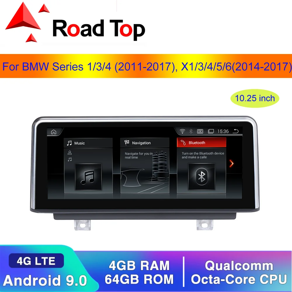 10 25 &quotAndroid 9 0 автомобильный сенсорный экран плеер для BMW серии 1/3/4 X1/X3/X4/X5/X6 2013 2017 с