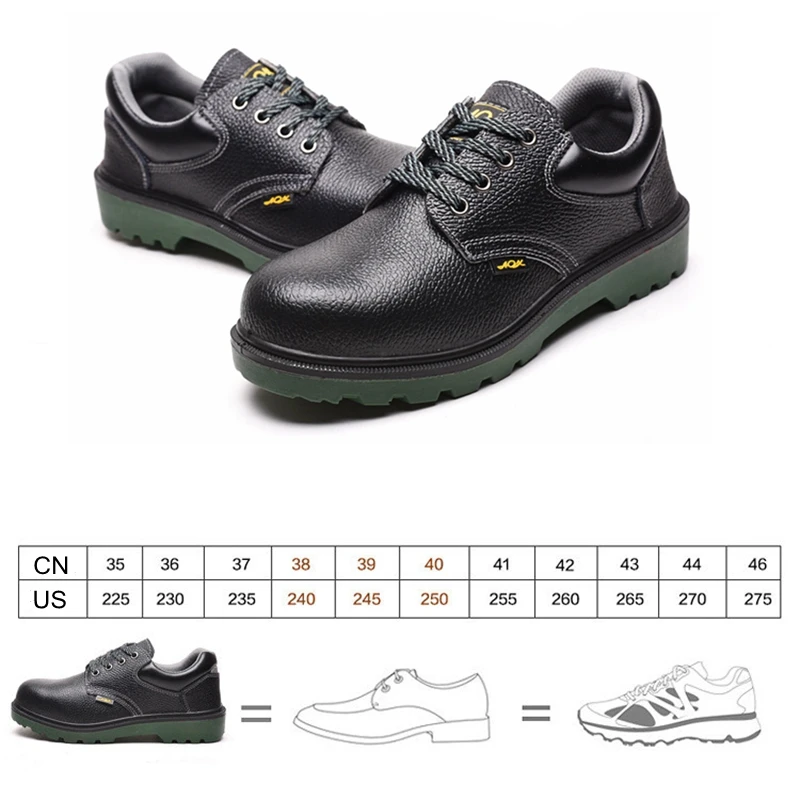 Рабочая защитная обувь для мужчин и женщин подходит улицы со стальным носком