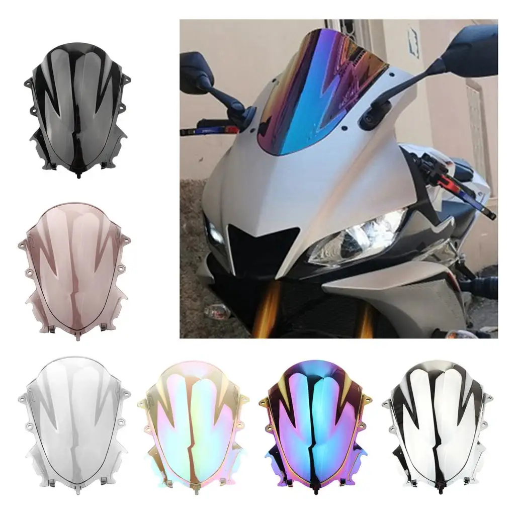 

Motorbike PC Windshield Windscreen Wind Deflector For YAMAHA R15 V3 17-20