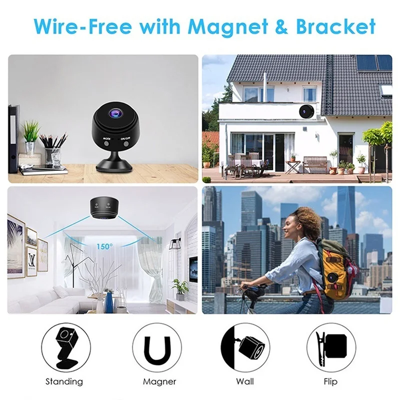 A9 Мини WiFi 1080P камера дистанционного наблюдения ночное видение домашний