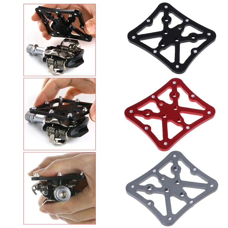 

Bicycle Pedal Adapter Platform Cycling Aluminum Alloy Clipless for SPD