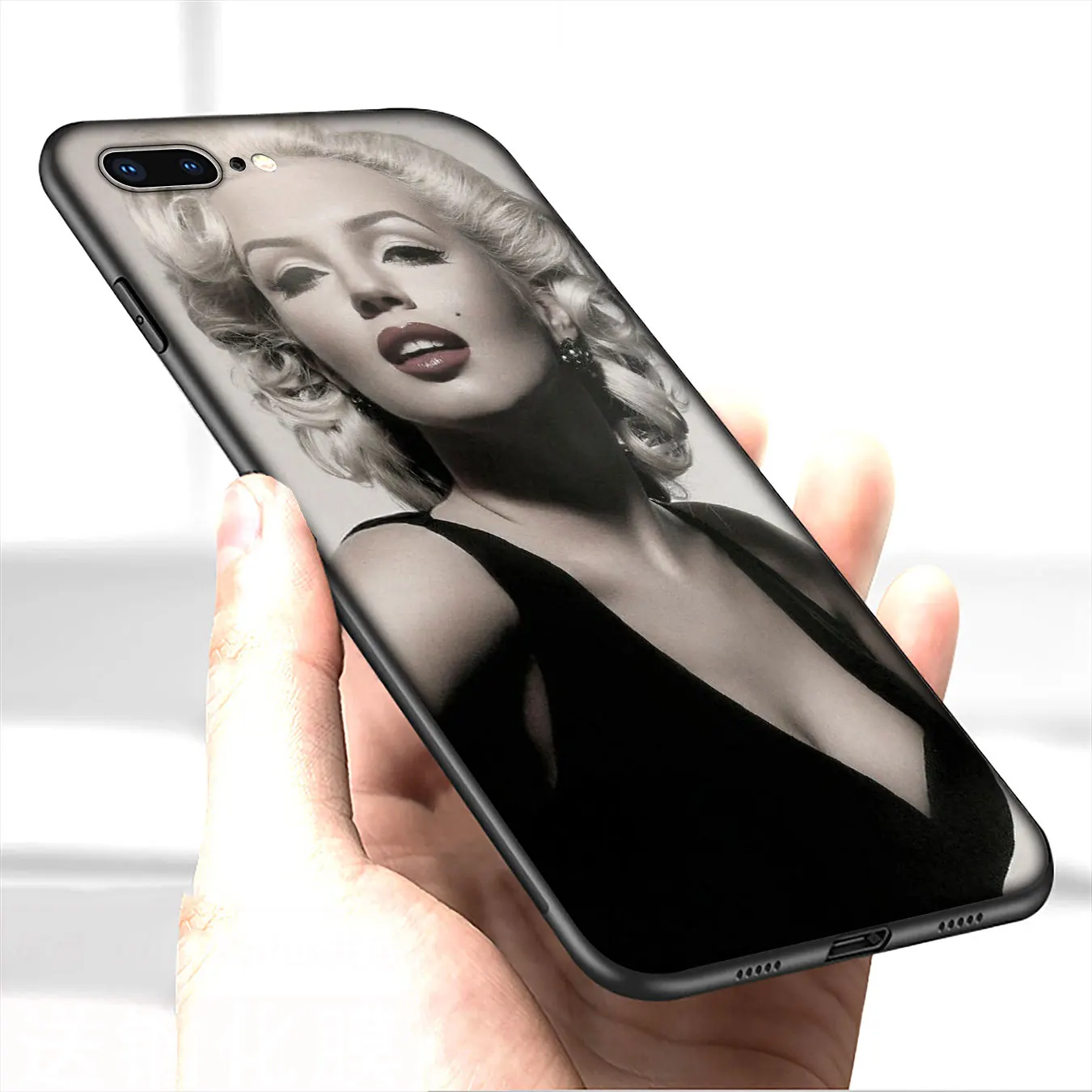 Мягкий силиконовый чехол IYICAO для телефона Мэрилин Монро iPhone 12 Mini XR X XS 11 Pro Max 5 5S SE 6
