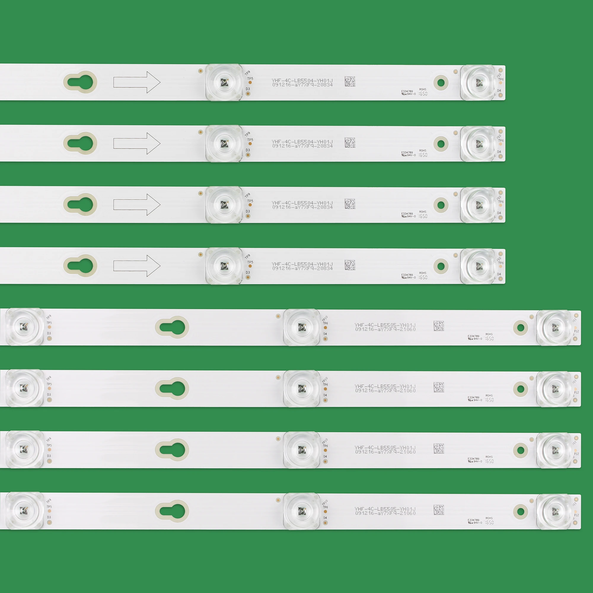 

8pcs LED Backlight strip for L55S4900FS L55S4900 55D2900 L55P2 L55E5800A LVU550ND1L 55S405 55S401 55S401TCAA 55S405TBBA U55P6006