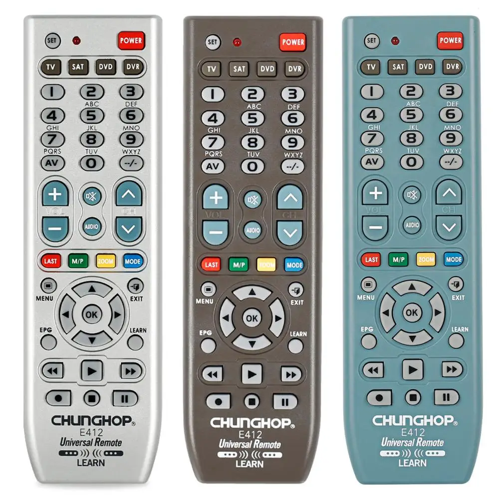 Универсальный пульт дистанционного управления для Chunghop TV Sat Dvd Dvr Palyer E412|Пульты ДУ|