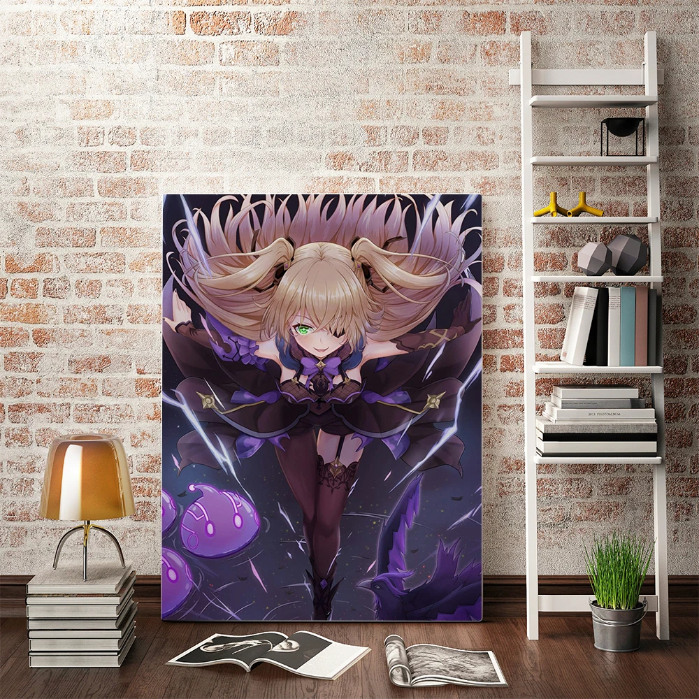 

Genshin Impact Japanese Anime Game Kids Room Gift HD Posters Wall Art Pictures Canvas Paintings Home Decor for Living Room