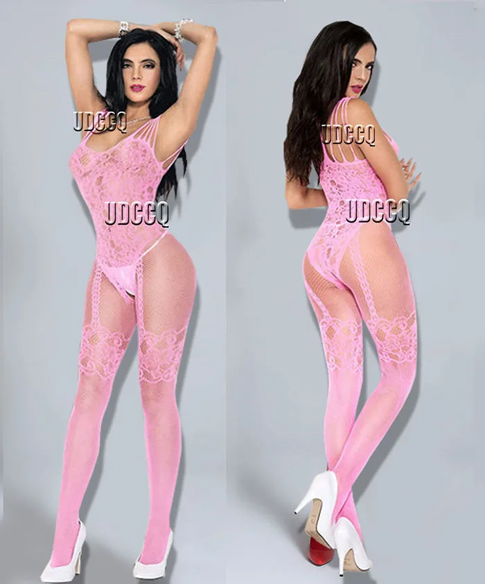 Соблазнительные костюмы сетчатые боди в сеточку чулки нижнее белье платье