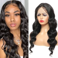 puromi middle lace part 13x1 4x1 body wave human hair wigs pre plucked brazilian non remy t part lace wigs natural black
