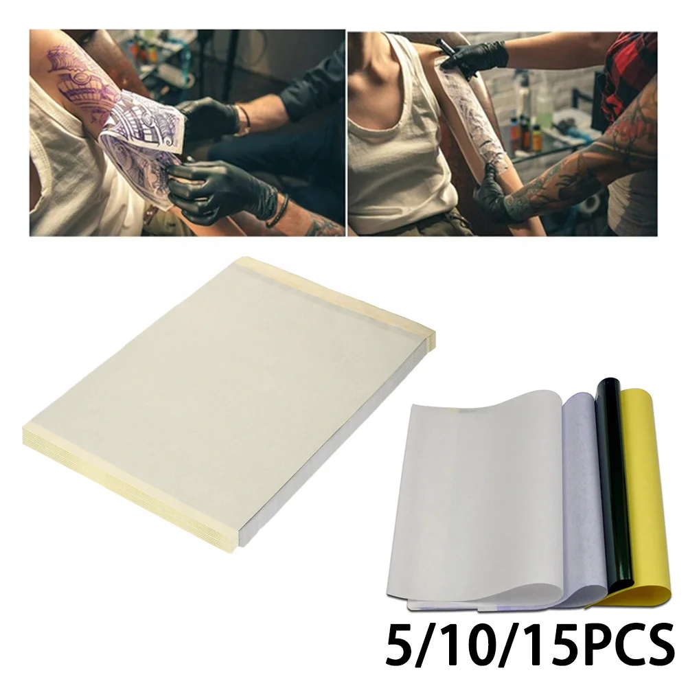 

5/10/15pcs Tattoo Transfer Paper Thermal Carbon Transfer Copy Stencil Paper Professional Tattoo Supply Accesories