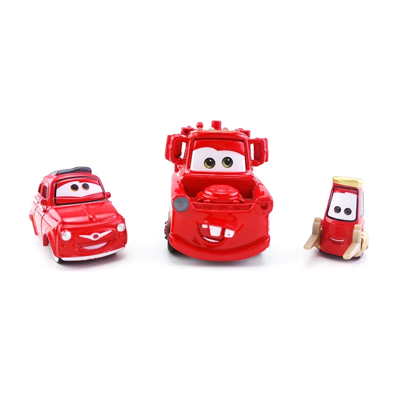 Disney Pixar Cars 2 Red Mater & Luigi Guido Fire Engine спасательный отряд 1:55 литая металлическая игрушка