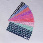 Чехол для клавиатуры с английской раскладкой европейского стандарта, силиконовый чехол для MacBook Air 13,3 дюйма для mac book 13 A1466 A1369, защитная пленка для цветной клавиатуры