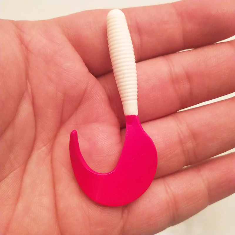 Мягкая приманка POETRYYI для рыбной ловли с большой резьбой и красной головкой