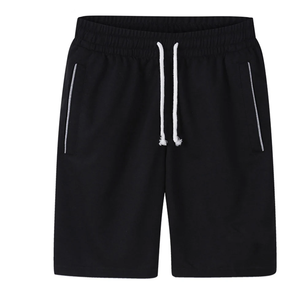 

2021 New Sports Jogging Men Plus Size Solid Color Drawstring Shorts Fitness