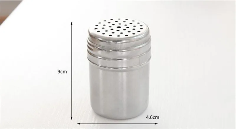 

Stainless Steel Spice Jar Simple Silver Lid Seasoning Box Durable Kitchen Tools Salt Condiment Cruet Storage Box