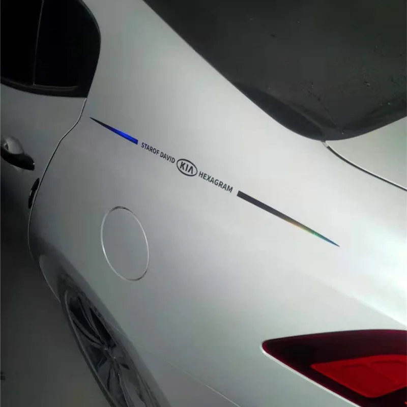 Светоотражающая наклейка с эмблемой автомобиля декоративная на весь корпус для