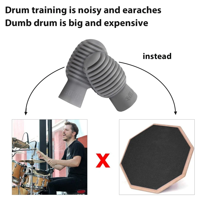 SOLO 4 шт. барабан бесшумный демпфер силиконовый бесшумные практические советы