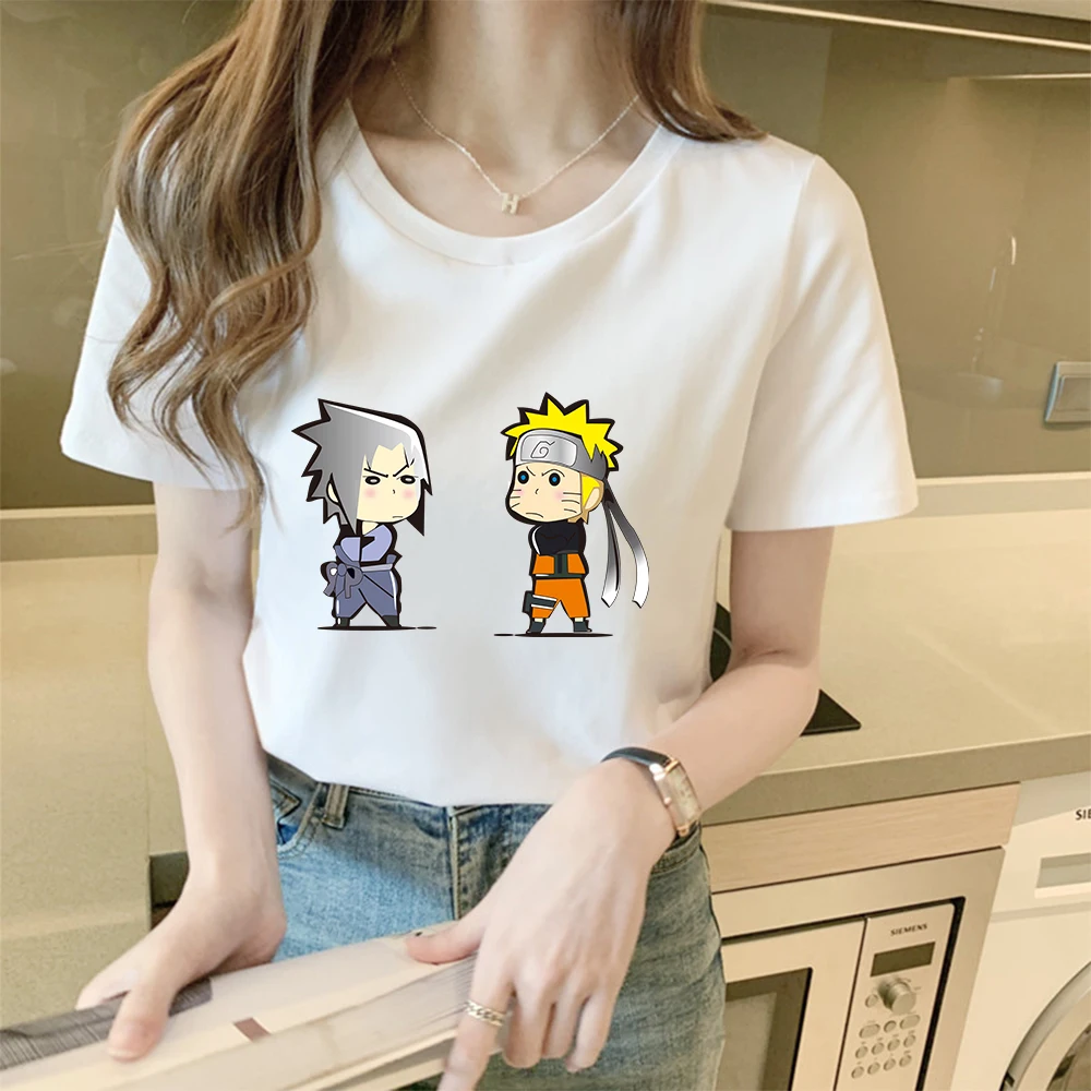 

Naruto Casual T-shirt Uzumaki Naruto for Women Tee Shirts New Fashion 2021 T-shirt Streetwear Summer Harajuku Aesthetic Clothes