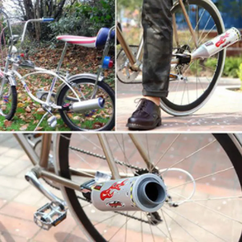 Пластиковые турбины выхлопная труба для велосипеда дикий звук эффекты мотоцикла