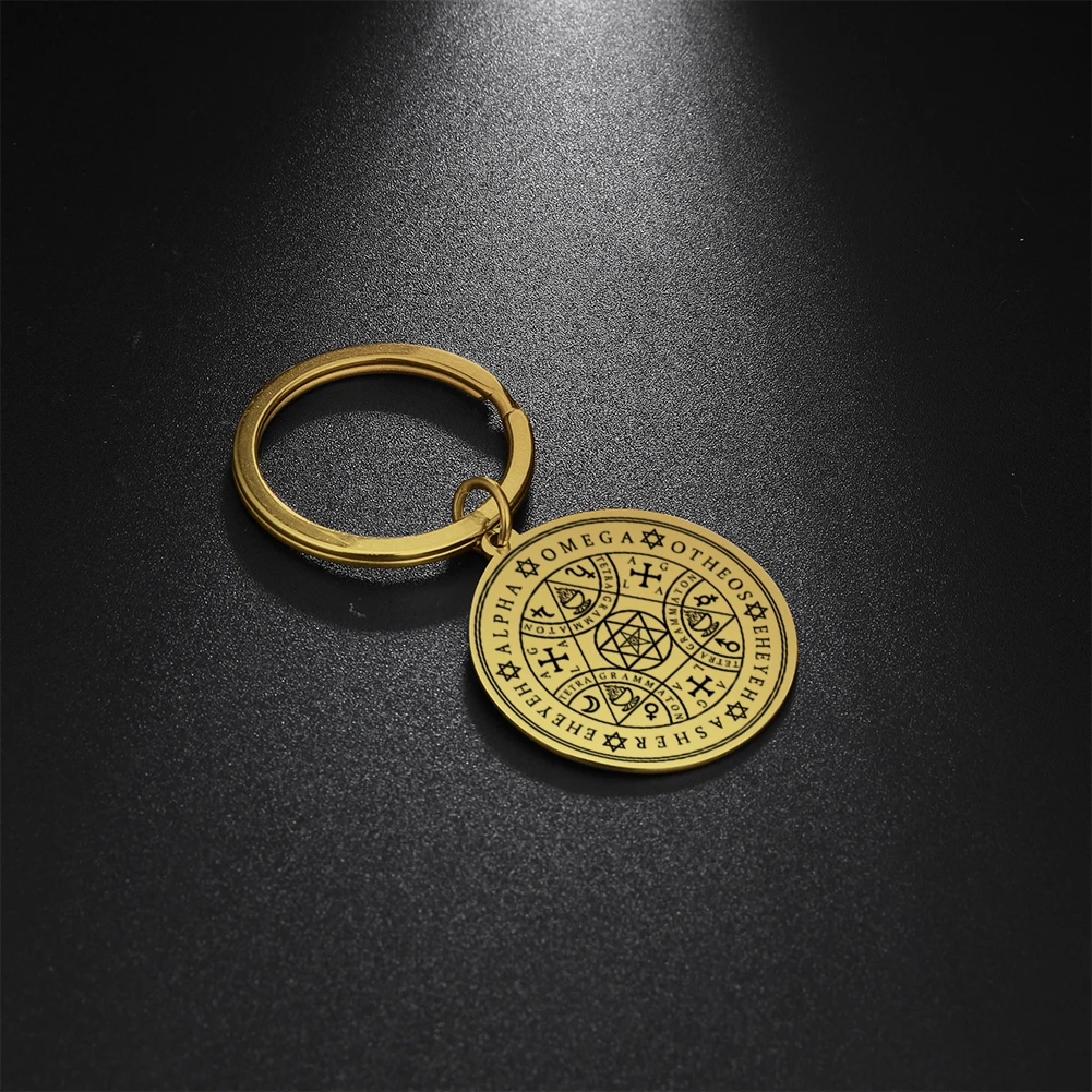 COOLTIME брелок тетраграмматон амулет кулон для ключей магическая доска Enochian Ангел