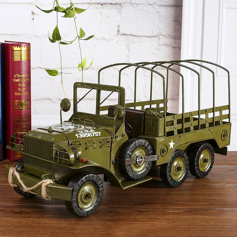 Ретро старинная мебель креативные металлические поделки военные транспортные